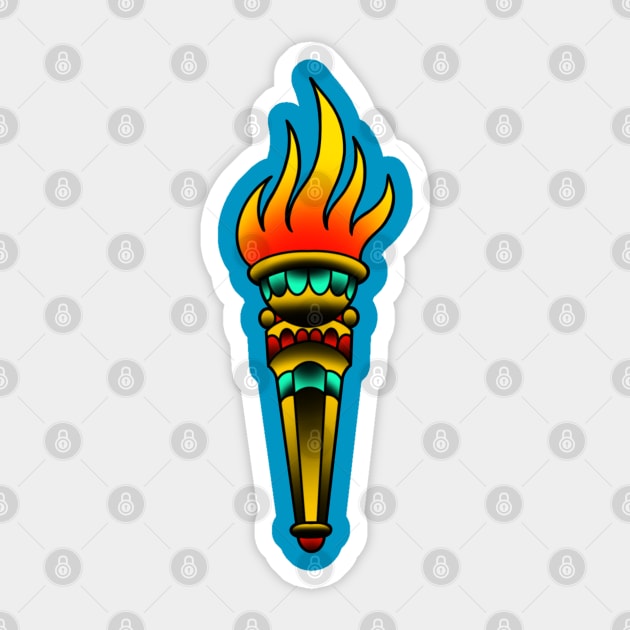 Torch Sticker by Glockink